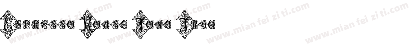 Espresso Roast Font Trio字体转换
